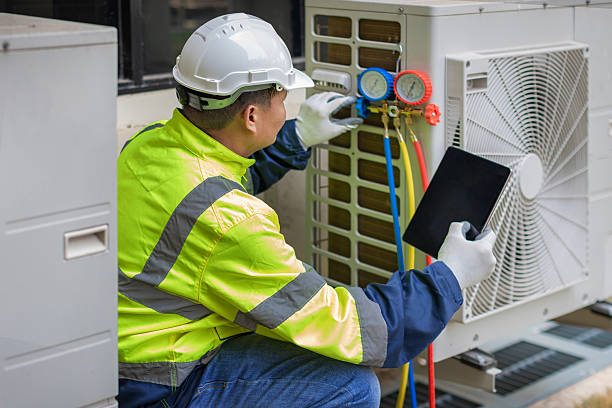Professional Hvac Installation technician working in Milan, MI